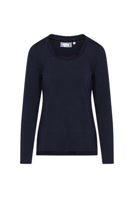 Essenza Homewear Dark Blue Luyza Uni Top Long Sleeve