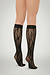 Wolford Black Snake Lace Knee-Highs