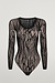 Wolford Black Snake Lace String Body
