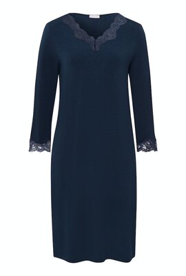 Hanro Navy Natural Elegance Nightdress