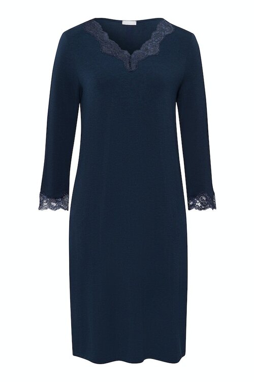 Hanro Navy Natural Elegance Nightdress