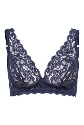 Hanro Navy Moments Soft Cup Bra