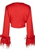 Love Stories Red Posh Blouse