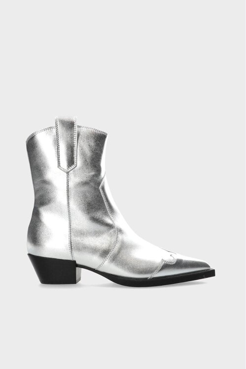 Copenhagen Studios Silver Metallic Boots