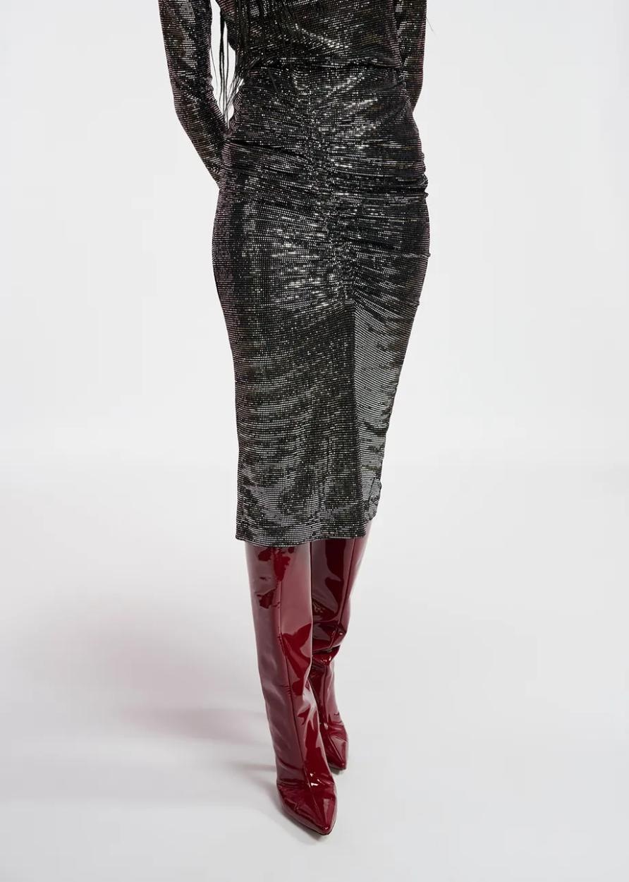 Essentiel Antwerp Glitter Midi Rok Van Dort Mode