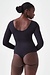 Spanx Black Bodysuit Scoop Neck