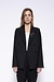 Zadig & Voltaire Zwarte Valdo pinstripe blazer