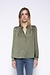 Zadig & Voltaire Kaki Tchin satijnen blouse