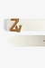 Zadig & Voltaire Off White ZV Initialen 30mm riem