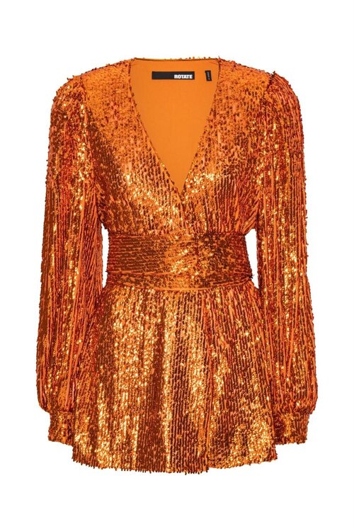 Rotate Orange Mini Jurkje