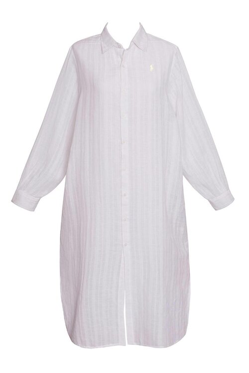 Polo Ralph Lauren White Maxi Boyfriend Shirt