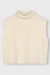 10Days Ecru short soft knit sweater