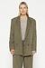 10Days Dark moss statement shoulder blazer