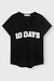 10Days Black tee sequins logo