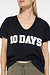 10Days Black tee sequins logo