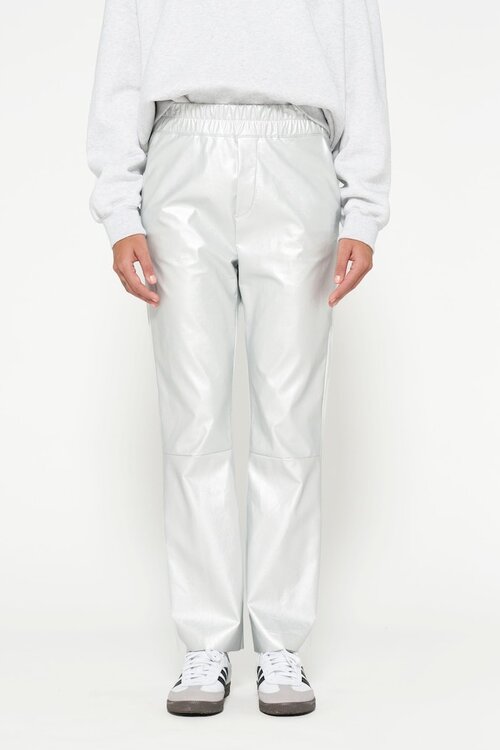 10Days Zilver flared pants leatherlook