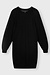 10Days Black crew neck knit dress