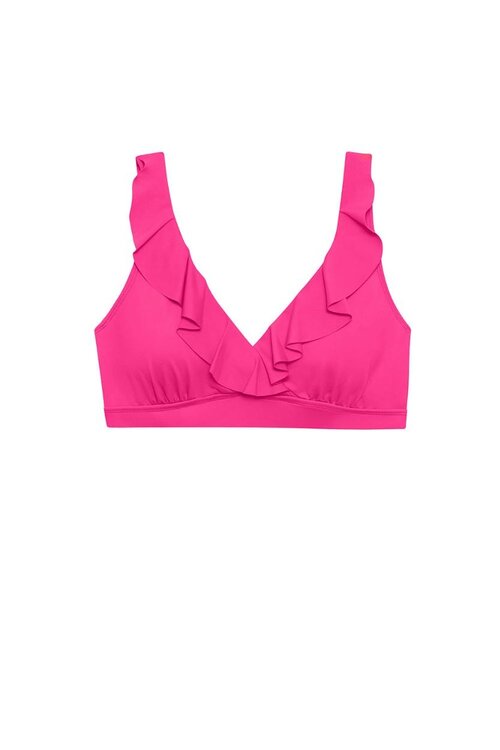 Lauren Ralph Lauren Pink Beach Club Solids Bikini Top