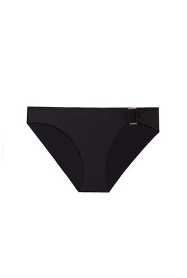 Lauren Ralph Lauren Black Beach Club Solids Bikini Slip