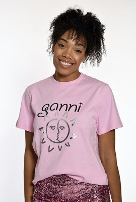 Ganni Lilac sachet T-Shirt