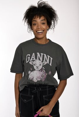 Ganni Volcanic Ash T-Shirt