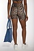 Ganni Leopard Leopard biker short