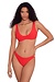 Polo Ralph Lauren Red Logo Jacquard Bikini Top