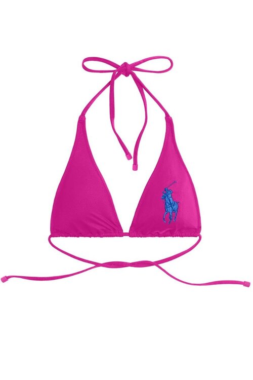 Polo Ralph Lauren Pink Logo Icons Bikini Top