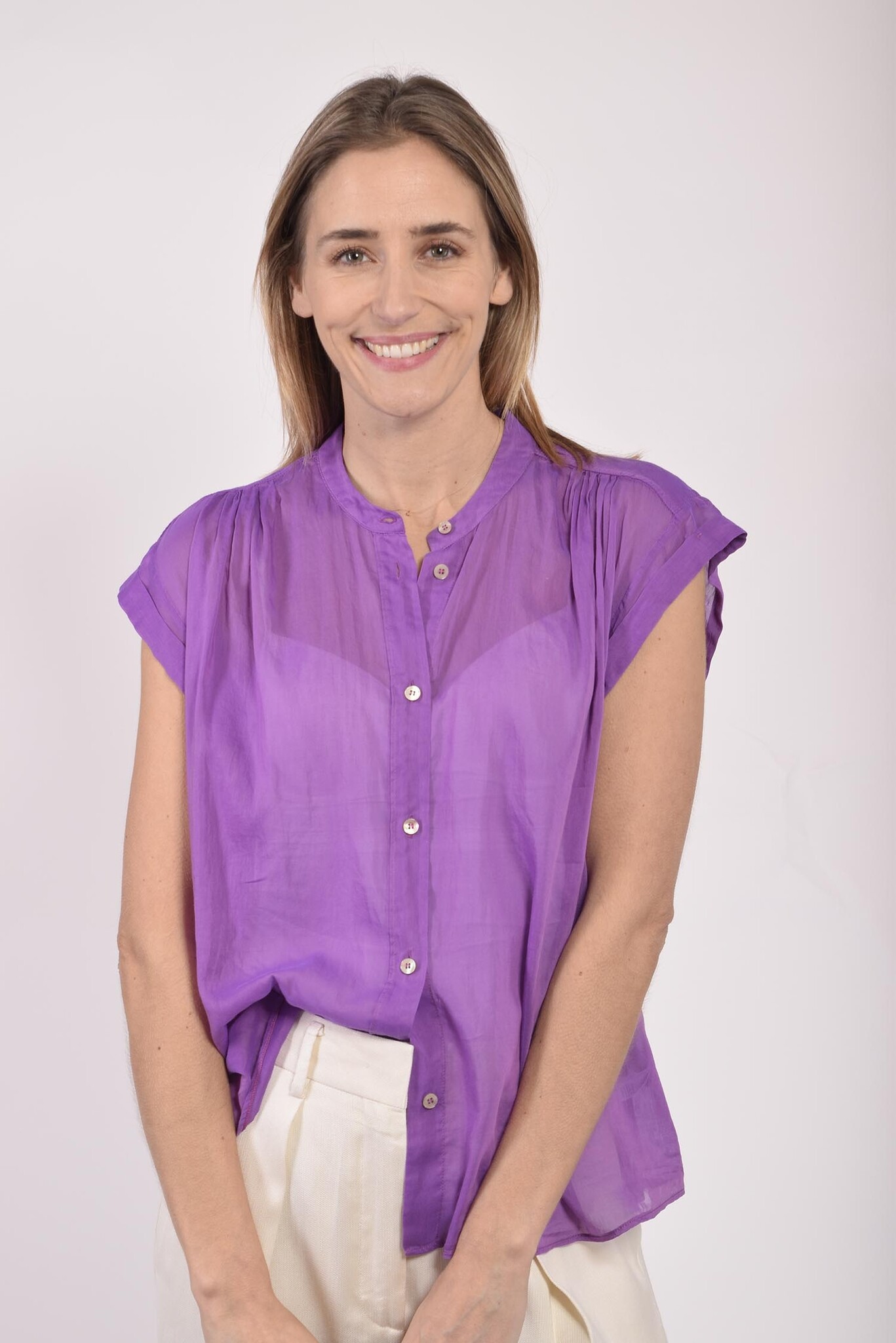 forte forte Blouse mouwloos Van Dort Mode
