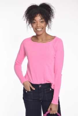 American Vintage Roze Shirt lange mouw