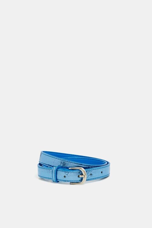 Essentiel Antwerp Blauwe Metallic smalle Riem