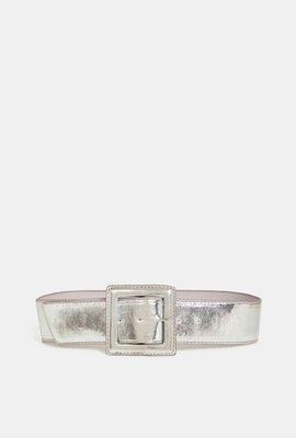 Essentiel Antwerp Zilveren Metallic  Riem