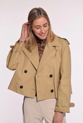 Studio AR by Arma Beige Samora Korte Trenchcoat