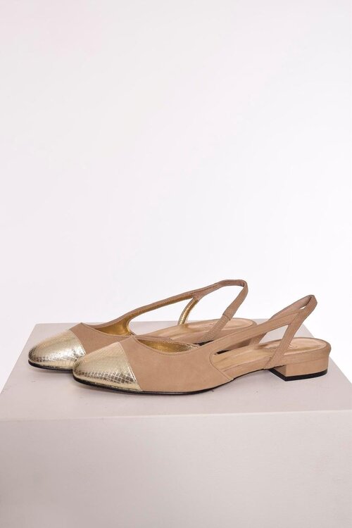 Toral Shoes Beige Ballerina