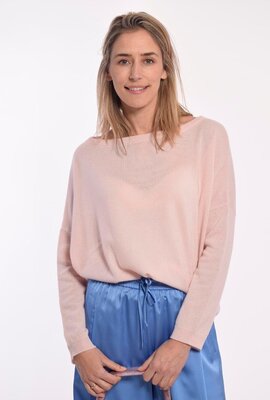 Absolut Cashmere Soft pink Althea Off shoulder Trui