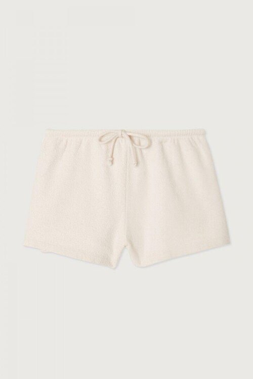 American Vintage Ecru Fluffy short