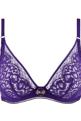 Aubade Violet Illusion Fauve Triangle BH