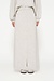 10Days White Grey knitted maxi skirt