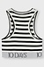 10Days Ecru/Black top rib stripe