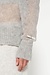 10Days Light Grey Melee thin off shoulder sweater