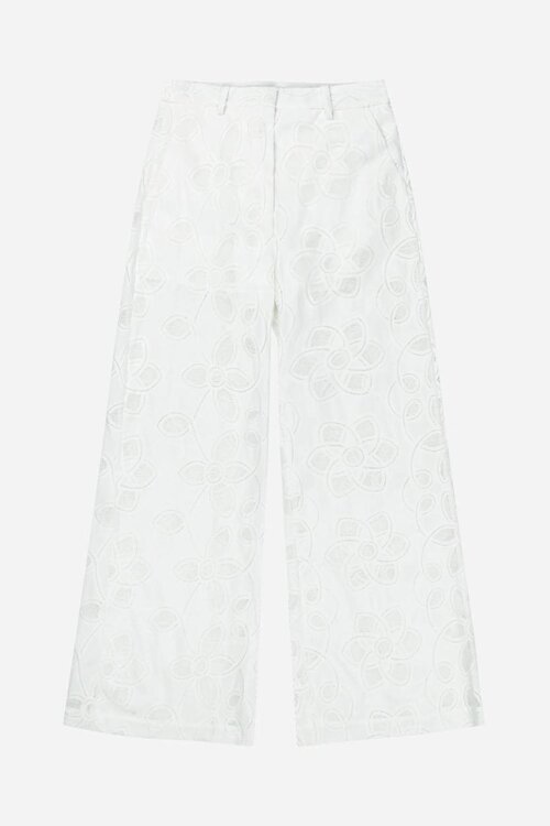 Munthe Wit Opengewerkte Broek
