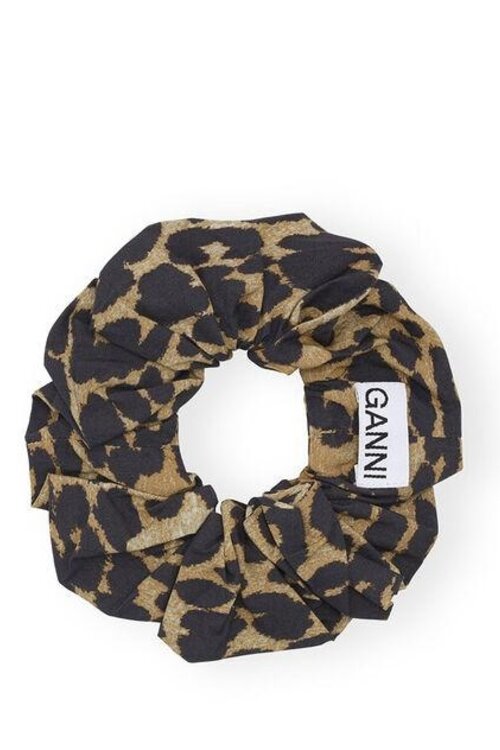 Ganni Leopard Luipaard Scrunchie