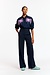 Essentiel Antwerp Navy Wide Leg Pantalon