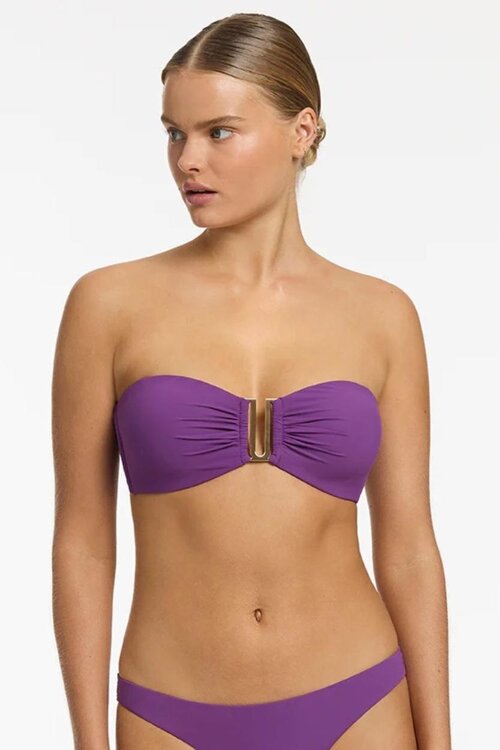 Jets Purple Bikini Top