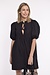 Ganni Black Mini dress Poplin