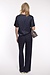 Essentiel Antwerp Navy Wide Leg Pantalon