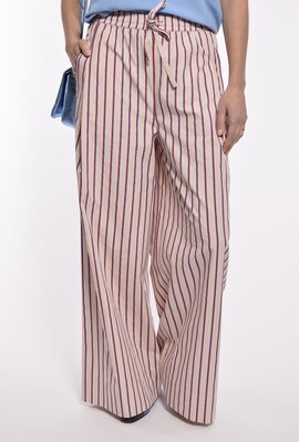 Essentiel Antwerp Aubergine Wide Leg Pantalon