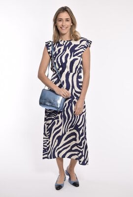 Essentiel Antwerp Navy Midi Jurk