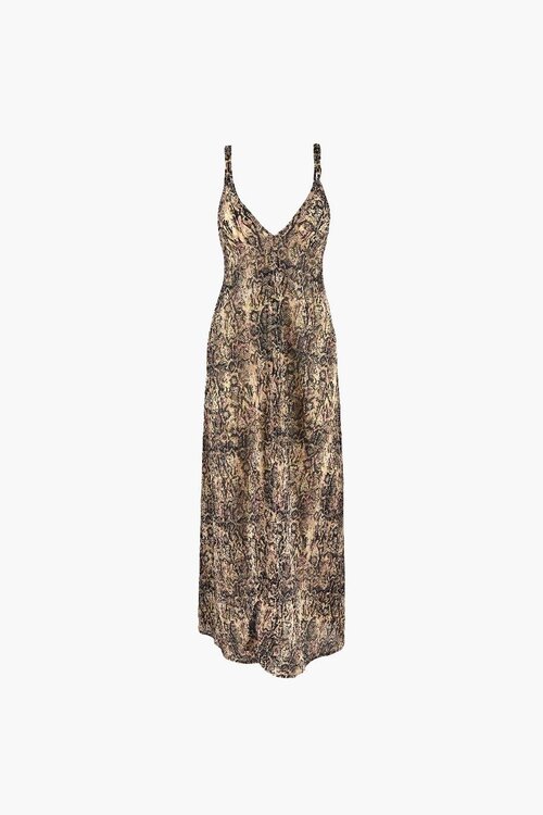 Aubade Snake Print Evening Sand Beach Jurk