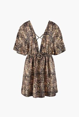 Aubade Snake Print Evening Sand Tunic